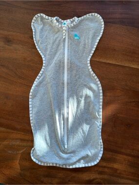 Love to Dream Gray Swaddle Sleep Sack with Front Zipper